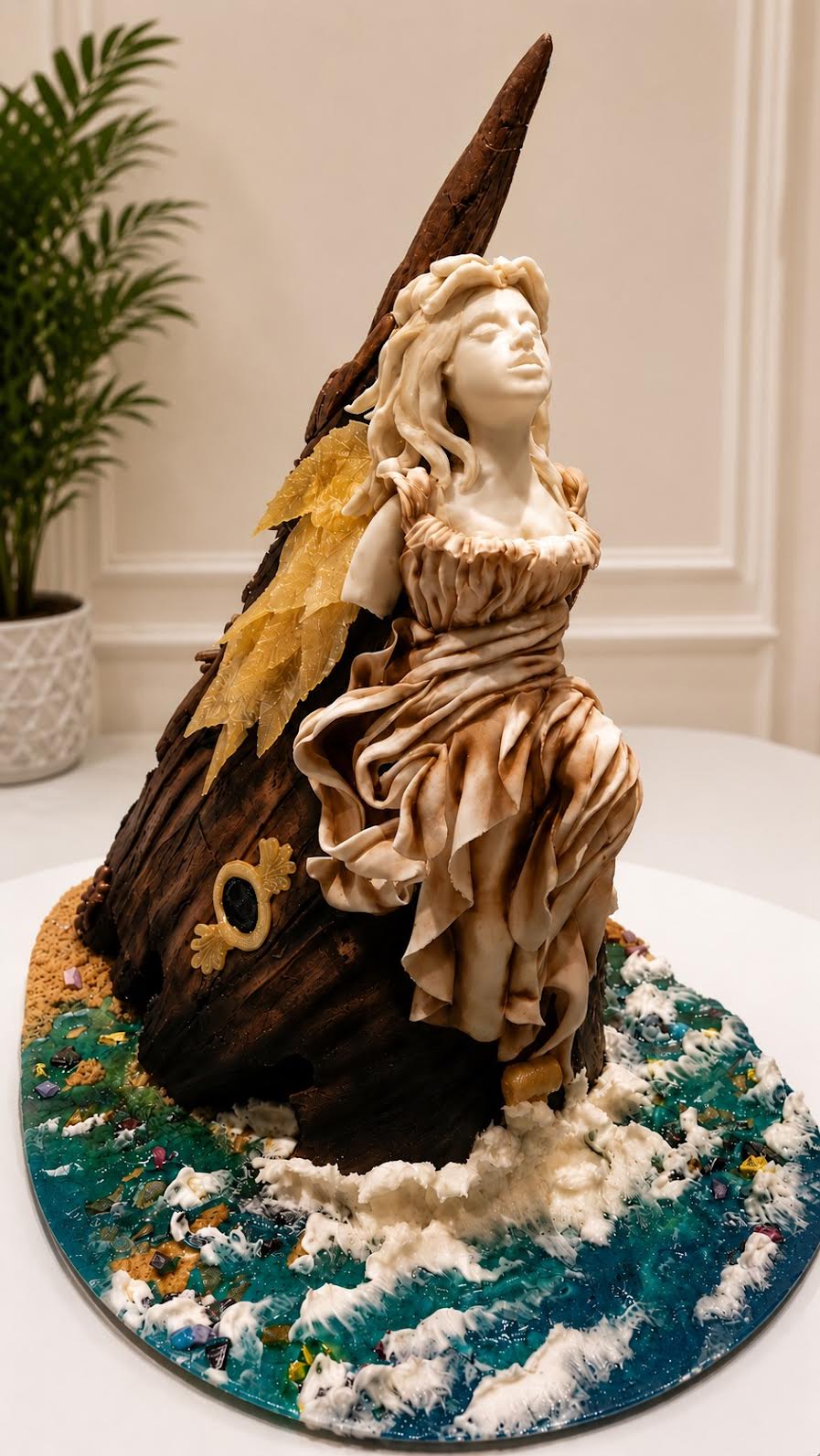 Elegant sugar sculpture